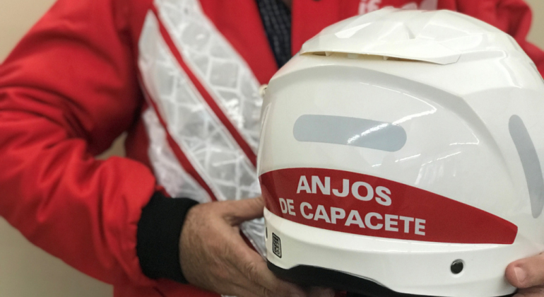Projeto Anjos de Capacete vai treinar 60 motofretistas em primeiros socorros e direção defensiva Projeto Anjos de Capacete vai treinar 60 motofretistas em primeiros socorros e direção defensiva