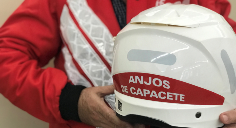  Projeto Anjos de Capacete vai treinar 60 motofretistas em primeiros socorros e direção defensiva 