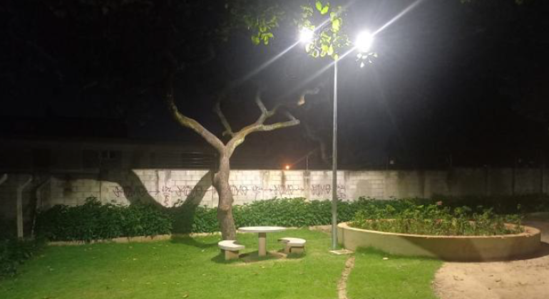Cevae Coqueiros, na região Noroeste, ganha nova iluminação de LED