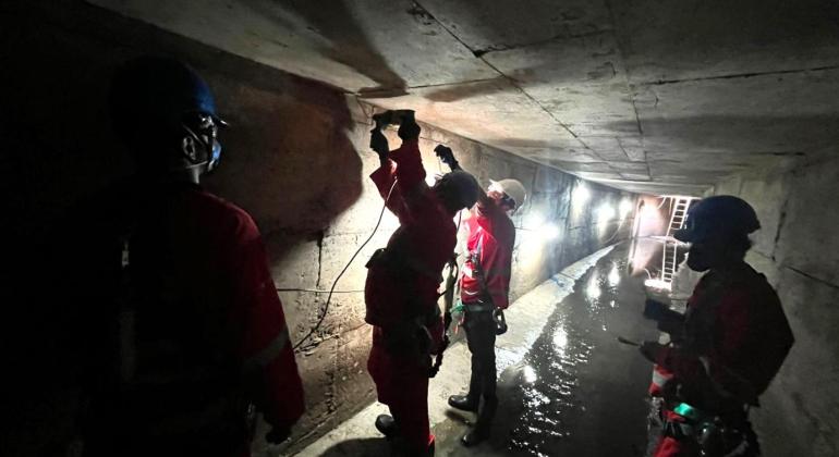 Galeria do Córrego Renascença passa por obra de recuperação estrutural no Concórdia