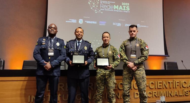 Guarda Municipal recebe prêmio nacional por monitoramento com imagens de satélite