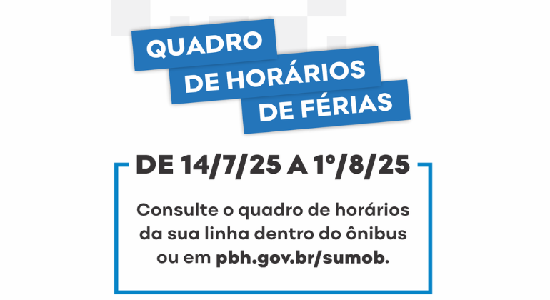 Ônibus circulam com quadro de horários de férias a partir desta segunda-feira (14)