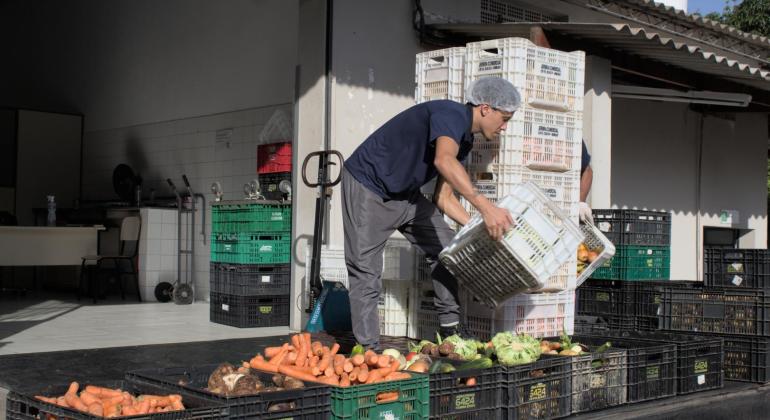 Banco de Alimentos já destinou mais de 278 mil quilos de doações neste ano Banco de Alimentos já destinou mais de 278 mil quilos de doações neste ano