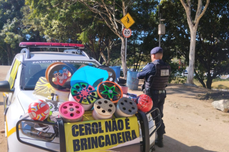 Ação educativa neste sábado promove combate ao uso de linhas cortantes 