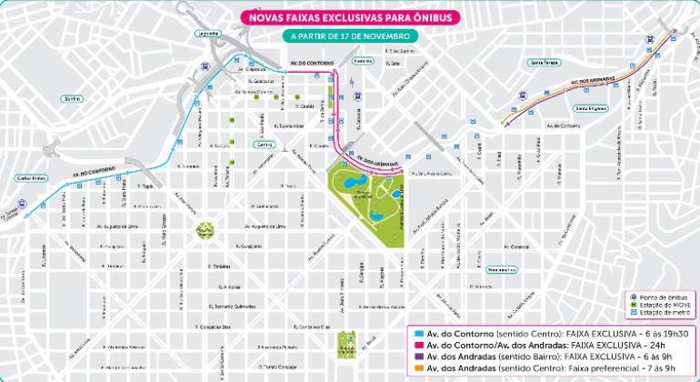BH terá novas faixas exclusivas e preferenciais para ônibus BH terá novas faixas exclusivas e preferenciais para ônibus