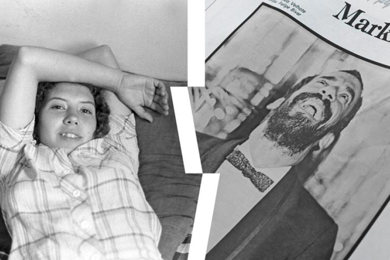 Novas exposições nos museus da Moda e Abílio Barreto reúnem ricos acervos históricos Montagem com recortes de imagens da fotógrafa Mana Coelho e do estilista Markito. Ela está deitada, com os braços sobre a cabeça, e ele está sorrindo, olhando para o alto. Imagem em preto e branco.