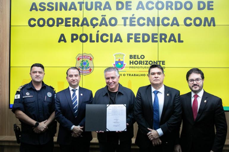 PBH e Polícia Federal firmam parceria para aumentar a segurança da população