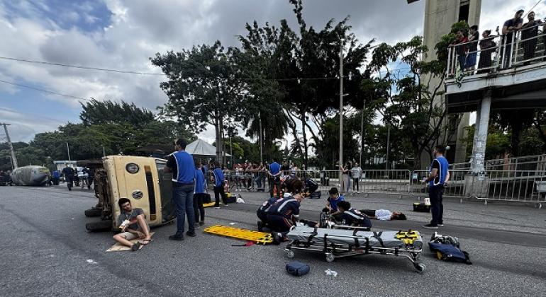  Simulado avalia capacidade de atendimento em ocorrências com múltiplas vítimas em BH