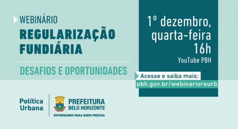 SMPU promove webinário sobre regularização fundiária Arte feita pela Prefeitura