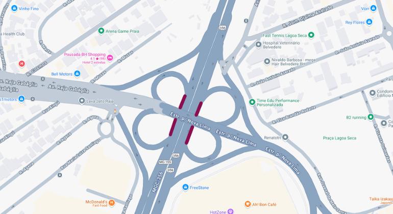 PBH fará intervenções no trânsito para obras de ampliação do viaduto do Belvedere