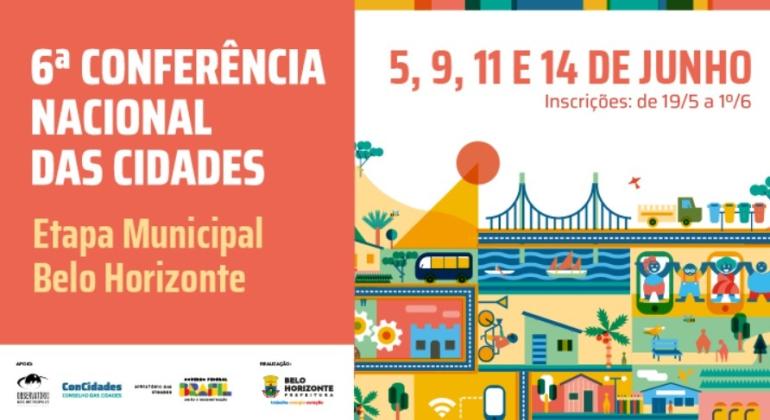 Inscrições para etapa BH da 6ª Conferência das Cidades começam nesta segunda-feira (19)