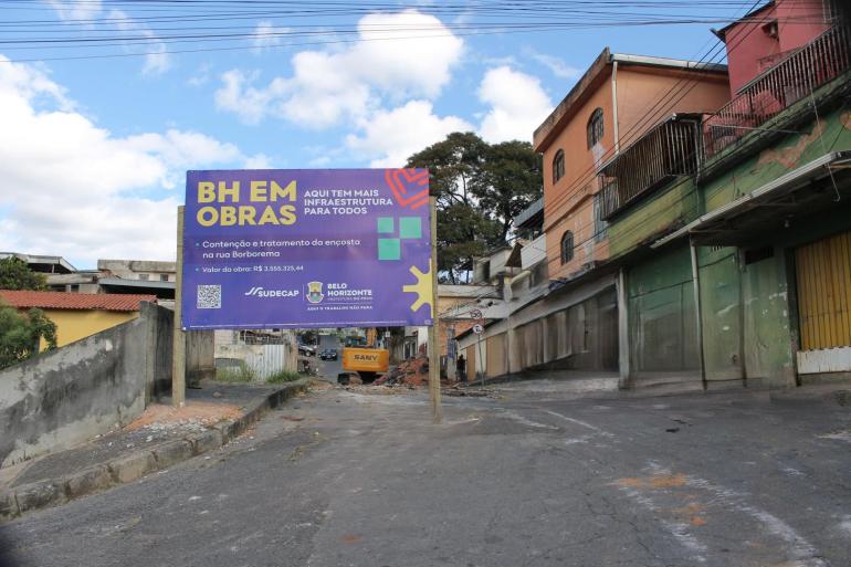 PBH inicia obras de contenção e estabilização de encosta na Rua Borborema, no Cachoeirinha 