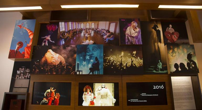 Secretaria Municipal de Cultura e Fundação Municipal de Cultura fecham 2018 comemorando o balanço do ano. Foto: Ricardo Laf/PBH Painel com imagens diversas de ações variadas da Secretaria e Fundação Municipais de Cultura