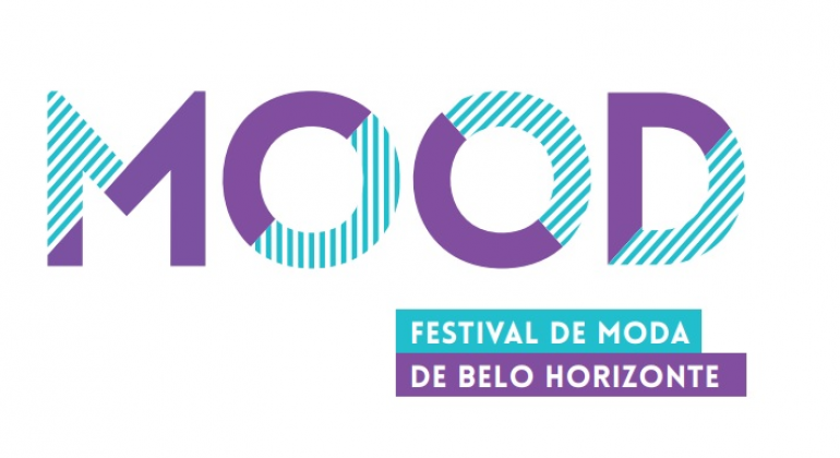 Prefeitura lança edital de chamamento público para propostas de eventos para a primeira edição do Festival de Moda de Belo Horizonte. Logomarca do Festival Mood