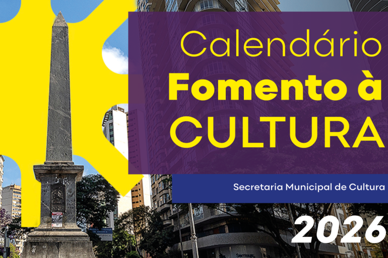 Lei Municipal de Incentivo à Cultura (LMIC) Calendário Fomento à Cultura - Secretaria Municipal de Cultura - 2026