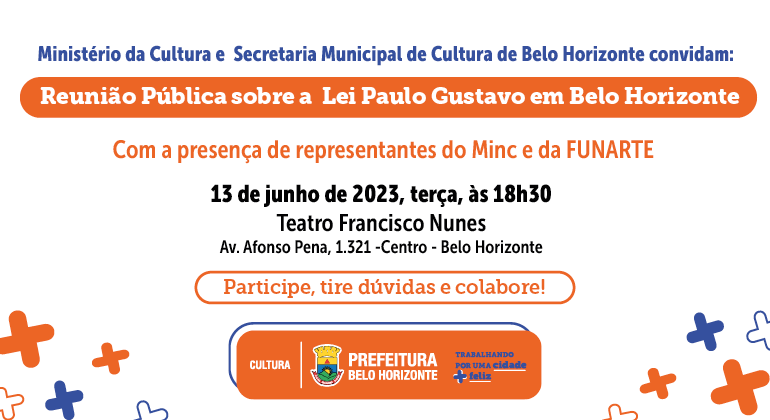 Prefeitura e artistas discutem a implementação da Lei Paulo Gustavo em BH