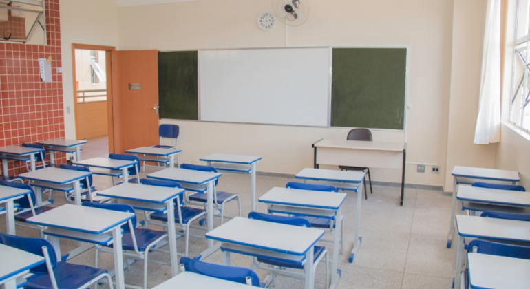 PBH retoma aulas remotas na rede municipal com novas estratégias de ensino Imagem de sala de aula