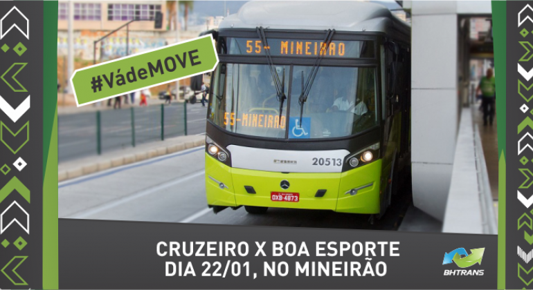 #Vá de ônibus: Cruzeiro x Boa Esporte, 22/1, 21h30