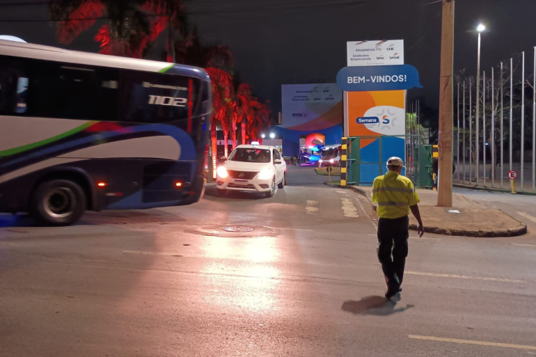 Operação de trânsito para o Evento Megaleite, no Expominas
