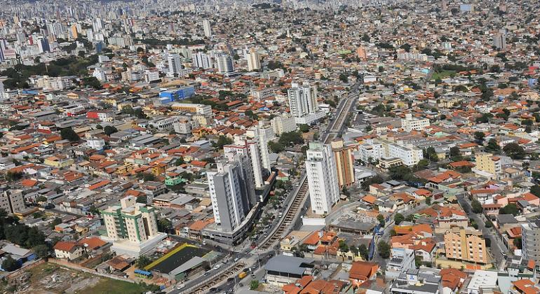 Foto da vista aérea de Belo Horizonte