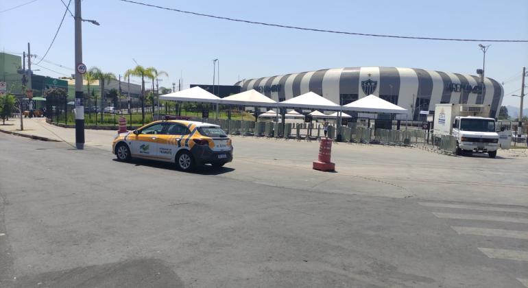 Operação de trânsito para Atlético x Cienciano, na Arena MRV, quinta-feira (29) 