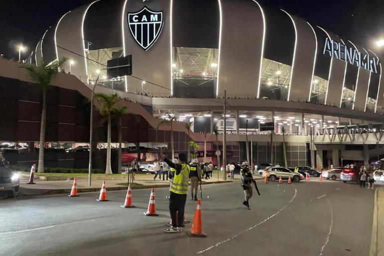 Operação de trânsito para Atlético x Palmeiras na Arena MRV, nesta quarta-feira (28) 