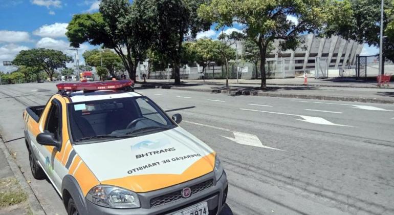 Operação de trânsito no entorno do Mineirão para o Buteco do Gustavo Lima