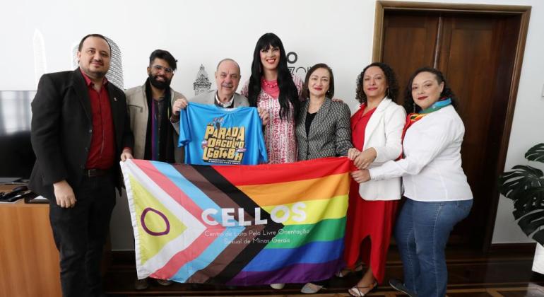 Prefeito Fuad Noman recebe Cellos em apoio à Parada LGBT+ deste domingo (9)