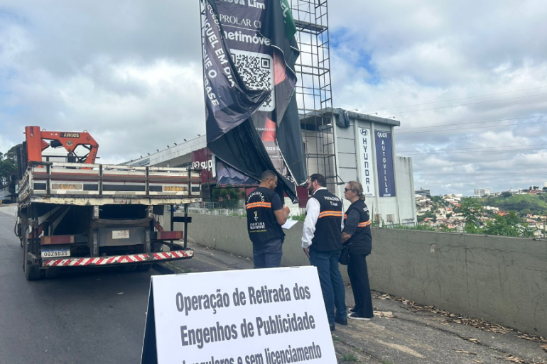 Iniciada nova etapa de ações para regularizar publicidades e reduzir poluição visual em BH