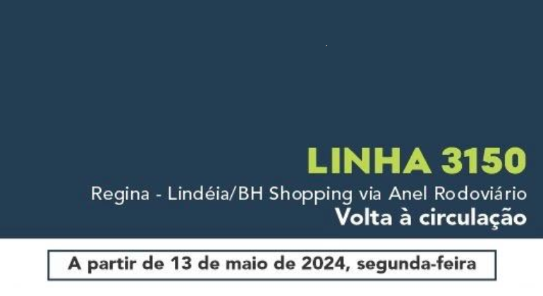 Prefeitura de BH reativa a linha 3150 a partir desta segunda-feira (13)