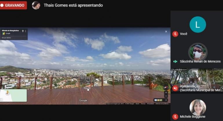 BH Itinerante Virtual quer motivar trabalho em rede nos processos de educação ambiental Reunião on-line