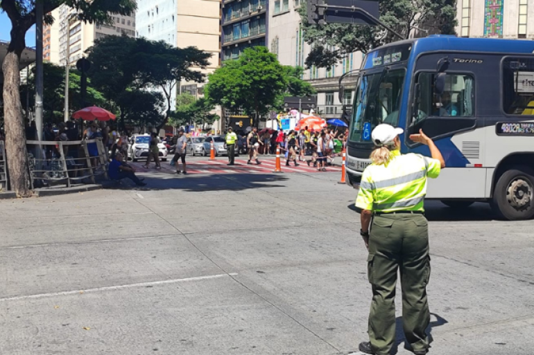 Operação especial de transporte e trânsito para o jogo Brasil x Japão