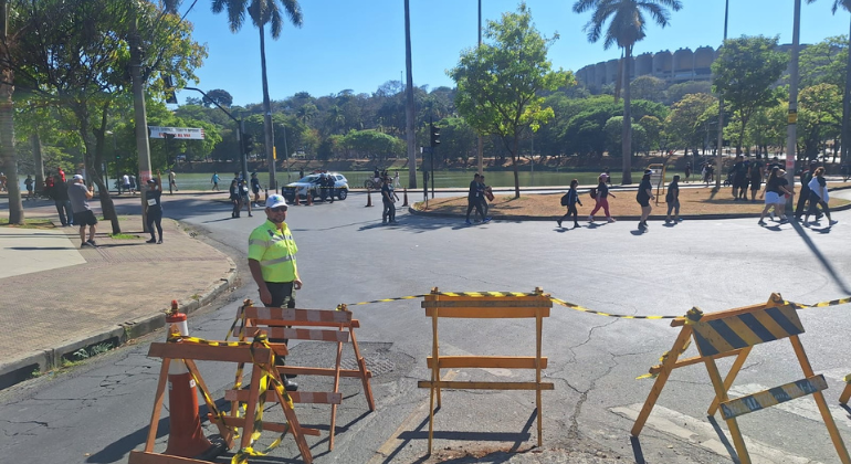 Operação de trânsito para corridas do Cruzeiro e da Polícia Penal