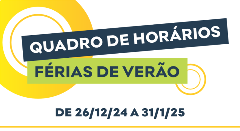 Ônibus circulam com quadro de horário de férias a partir do dia 26