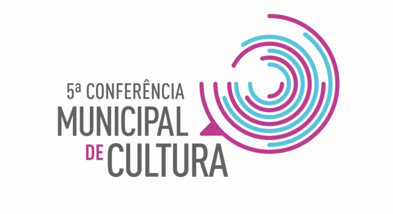 Conferência Municipal de Cultura acontece de 26 a 28/11 nos teatros municipais Chico Nunes e Marília. Arte: PBH 5ª Conferência Municipal de Cultura