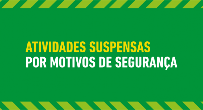 Prefeitura suspende atividades de lazer para segurança da população Atividades de lazer suspensas para segurança da população