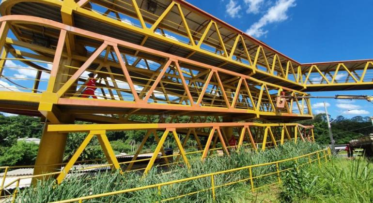Sudecap recupera Obras de Artes Especiais da cidade Passarela da Via do Minério com Anel Rodoviário