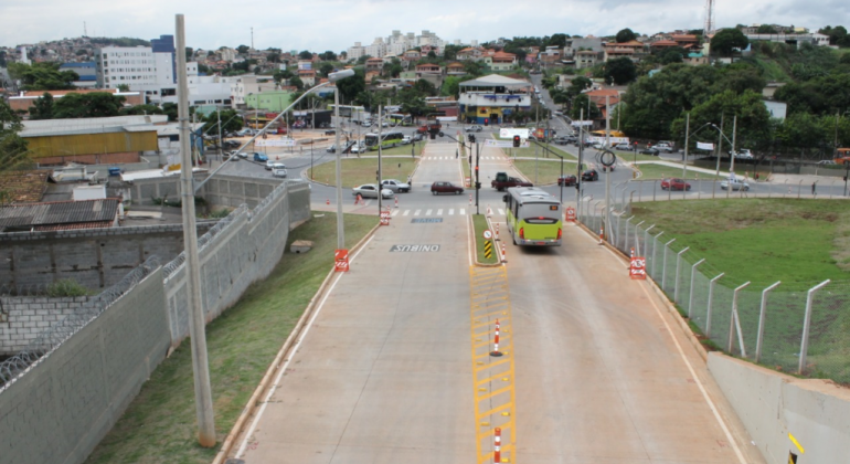 Imagem aérea da avenida Vilarinho