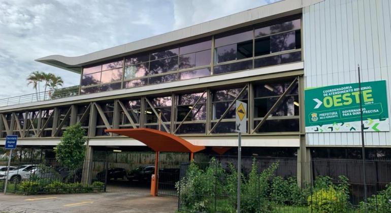 Regional Oeste promove bazar em celebração ao Dia Internacional da Mulher Fachada da sede da Regional Oeste