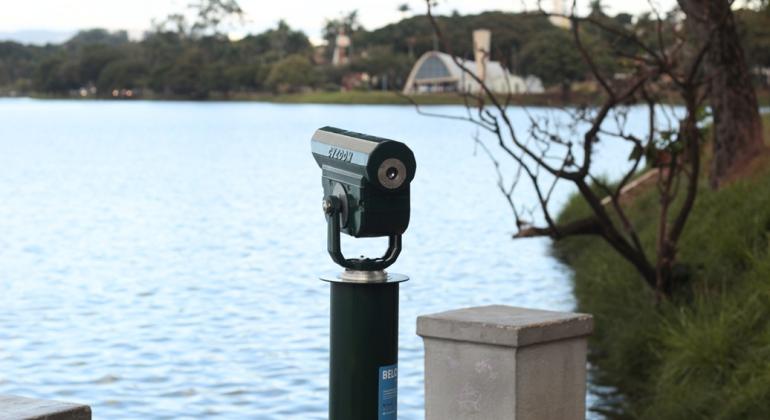 PBH realiza restauração das lunetas turísticas da Pampulha e da Rua Sapucaí