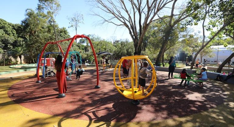 Novos brinquedos do Parque das Águas no Barreiro