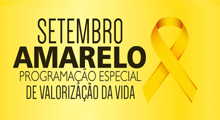 O Movimenta PBH percorrerá, até o dia 11/10, diversos órgãos municipais para realizar entre os servidores desafios relacionados à saúde mental. Arte: PBH Setembro Amarelo: Programação Especial de Valorização da Vida