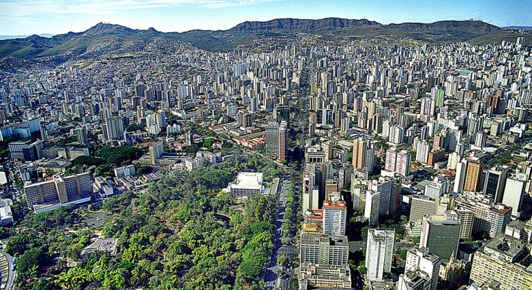 Vista aérea da cidade de Belo Horizonte