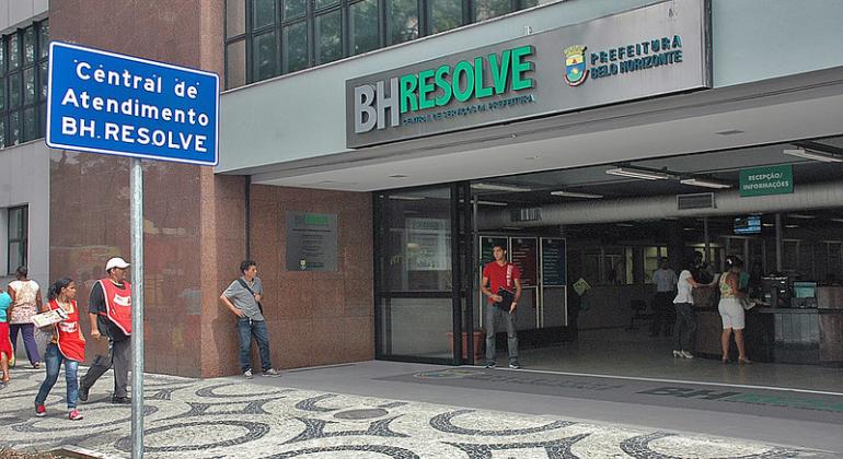 Prefeitura suspende atendimento no BH Resolve a partir desta quarta-feira Fachada do BH Resolve