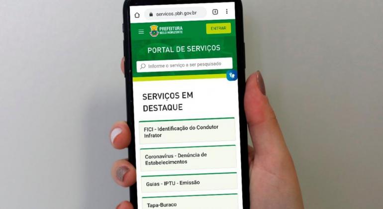 Prefeitura lança novo portal de serviços para facilitar pedidos on-line Novo portal da Portão de Serviços da Prefeitura de Belo Horizonte