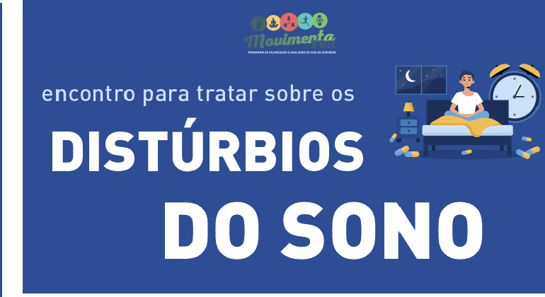 Prefeitura realiza palestra sobre os distúrbios do sono Arte feita pela Prefeitura