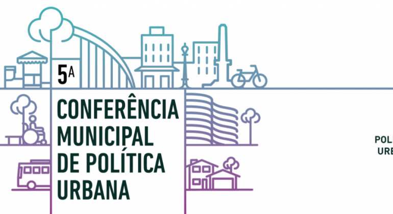 Identidade visual da 5ª Conferência Municipal de Política Urbana