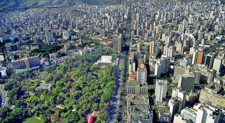 Vista aérea da cidade de Belo Horizonte