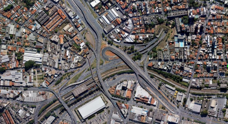Consulta pública vai avaliar propostas de requalificação de baixios de viadutos vista de cima do viaduto da lagoinha