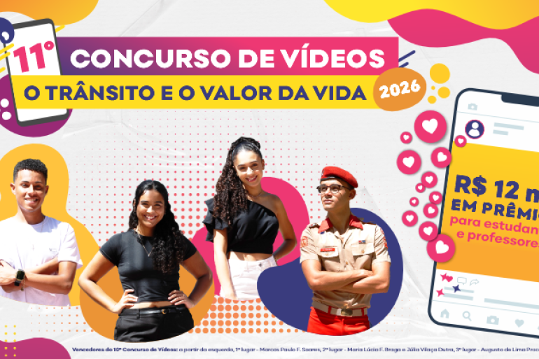 Concurso de Vídeos “O Trânsito e o Valor da Vida” abre inscrições